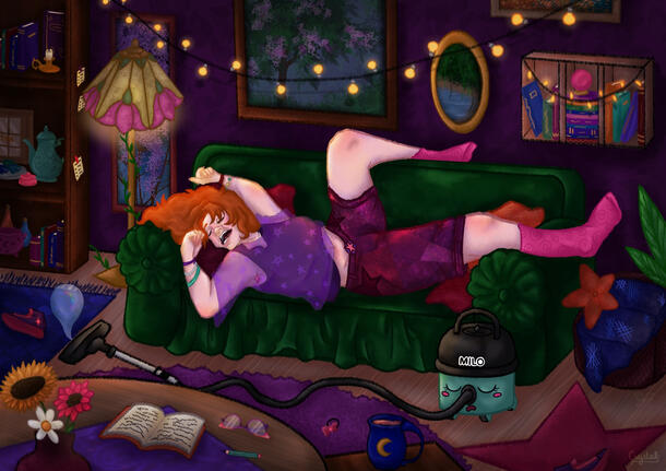 Eepy Bambi and Milo OCs by me