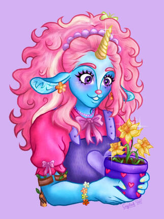 Artfight Attack 2025 oc by colourella on insta