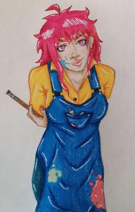 Nao Egokoro - Your Turn To Die (August 2021) I love her colour palette so i had to draw her